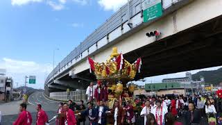 中筋西屋台　宵宮　曽根町内　屋台移動　その１