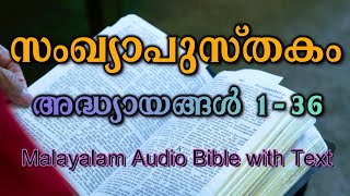 മലയാളം ഓഡിയോ ബൈബിൾ - സംഖ്യാപുസ്തകം അദ്ധ്യായങ്ങൾ 1-36 - Malayalam Bible Numbers Chapters 1 - 36