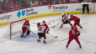 Ondrej Palat scores a goal against the Carolina Hurricanes