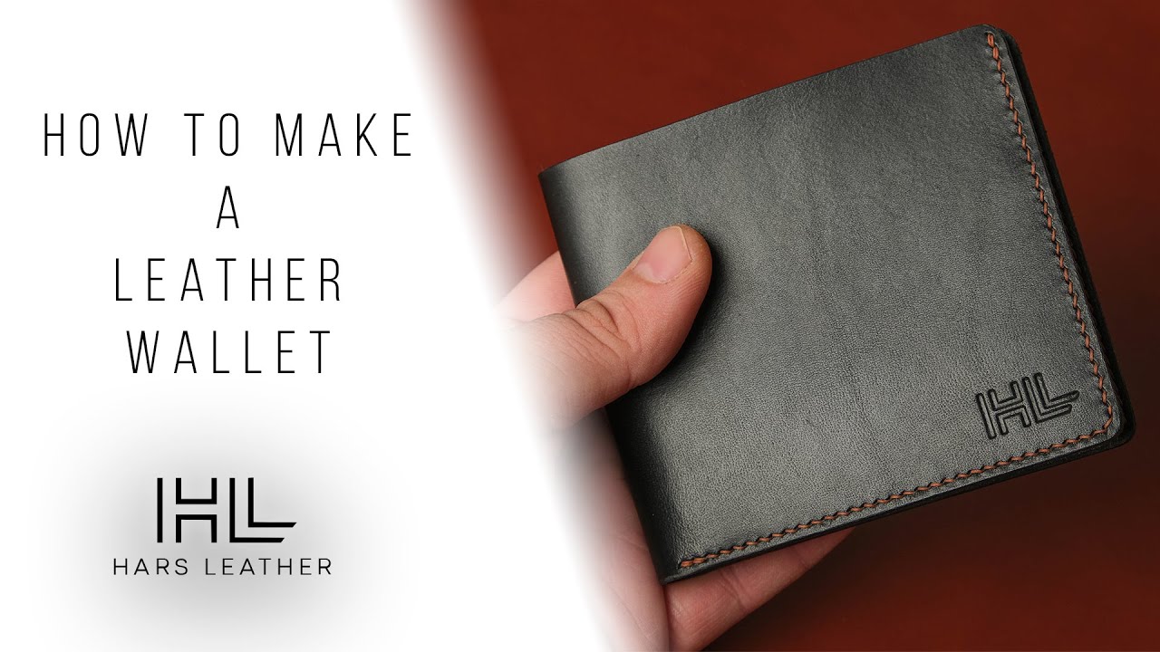 How To Make A Leather Wallet - YouTube