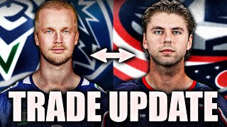 ELIAS PETTERSSON TRADE UPDATE: COLUMBUS BLUE JACKETS MOVE COMING? ADAM FANTILLI, KENT JOHNSON?