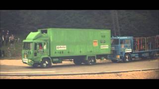 LKW-Crashtest Ladungssicherung (Volvo CH230 mit 80km/h auf Volvo FL6H stehend)