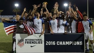 U-17 MNT Wins 2016 Nike International Friendlies