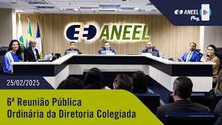 6ª Reunião Pública Ordinária ANEEL – 25/02/2025 – Parte 2