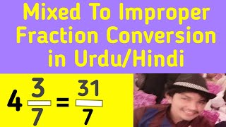 How to Convert Mixed Fraction into Improper Fraction in Urdu/Hindi |Everyday Science|
