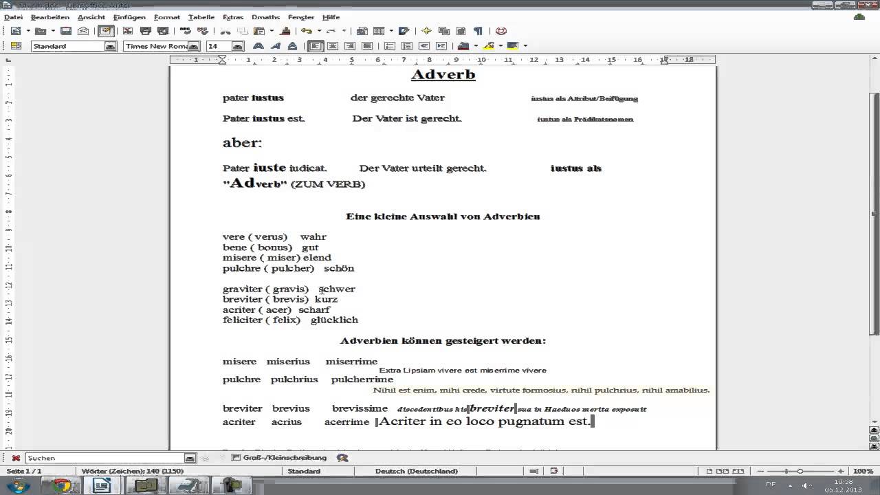 Tutorial Latein Nachhilfe 108 Adverb - YouTube