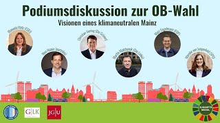 Visionen eines klimaneutralen #Mainz | Podiumsdiskussion zur OB-Wahl