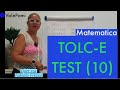 TOLC E test ingresso universitari matematici esercizi svolti