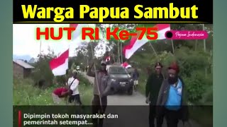 Warga Papua Sambut HUT RI Ke-75