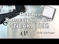 October 2023 SNEAK PEEK | Cloth and Paper | (You're Going to LOVE this Box!)