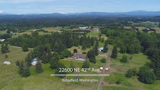 Updated Home on 16 acres with Horse Barn ~ Video of 22600 NE 42nd Ave ~  SW Washington homes