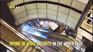 Downtown Toronto Upper PATH Walk -The Atrium On Bay Mall To The 10 Dundas E Entertainment Complex-4K