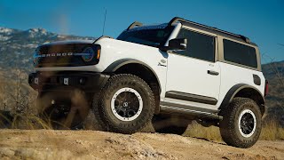 Ford Performance 2-Door Bronco Wildtrak in Oxford White | Dessert Drive at Redington Pass Vlog