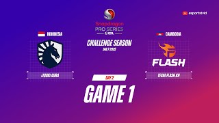 Team Liquid ID vs Team Flash KH GAME 1 Snapdragon Pro Series Season 6 | FLKH vs TLID ESPORTSTV