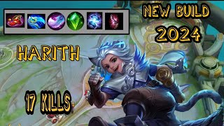 Harith gameplay new build (2024) (updated) (mlbb)