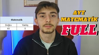 AYT MATEMATİK 40 NET NASIL YAPTIM ? Tüm Yol Haritası