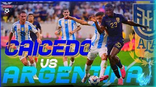 1-1 Moises Caicedo vs Argentina | CUARTOS DE FINAL COPA AMERICA- El Día que BAILAMOS  a ARGENTINA