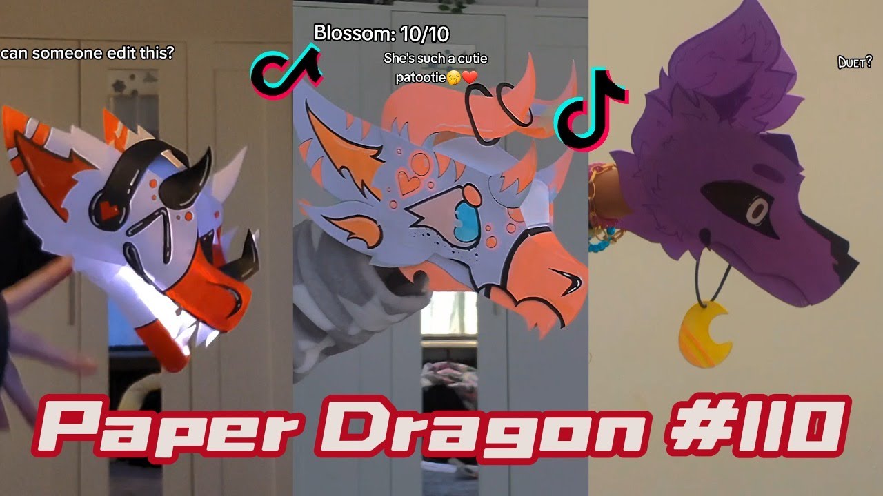 Dragon Puppet Crafts Paper Dragon Tiktok Compilation 110 Youtube