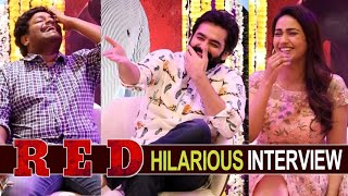 RED Movie Team Hilarious Interview || Ram Pothineni, Nivetha, Malvika,   Amritha, Tirumala Kishore