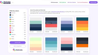 PART 3 Javascript || How do I create a color palette in HTML and CSS and javascript? #html #css