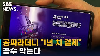 무료 체험이랬는데 슬쩍 1년치 결제…꼼수 막는다 / SBS