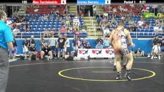 Junior 195 - Alen Turcinhodzic (Pennsylvania) vs. Jeremy Sweany (California)