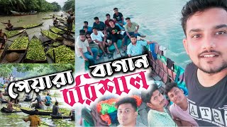 বরিশাল আটঘর কুরিয়ানা ভিমরুলির ভাসমান পেয়ারা বাজার