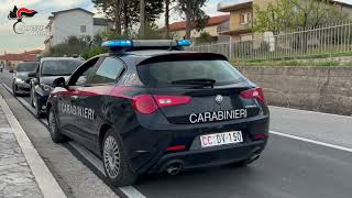 Carabinieri impegnati in servizio di contrasto ai reati predatori