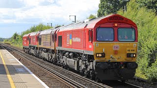 66099, 66160, 66085 \u0026 92015 at Westenhanger on ‘Light’ Loco move | 27/6/2022