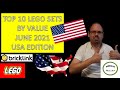 TOP 10 Value Lego Sets in June 2021 by Bricklink part out value - USA Edition