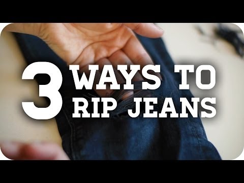 3 Methods to get DIY Ripped Jeans (Tutorial) 3 Methods to get DIY Ripped Jeans (Tutorial)