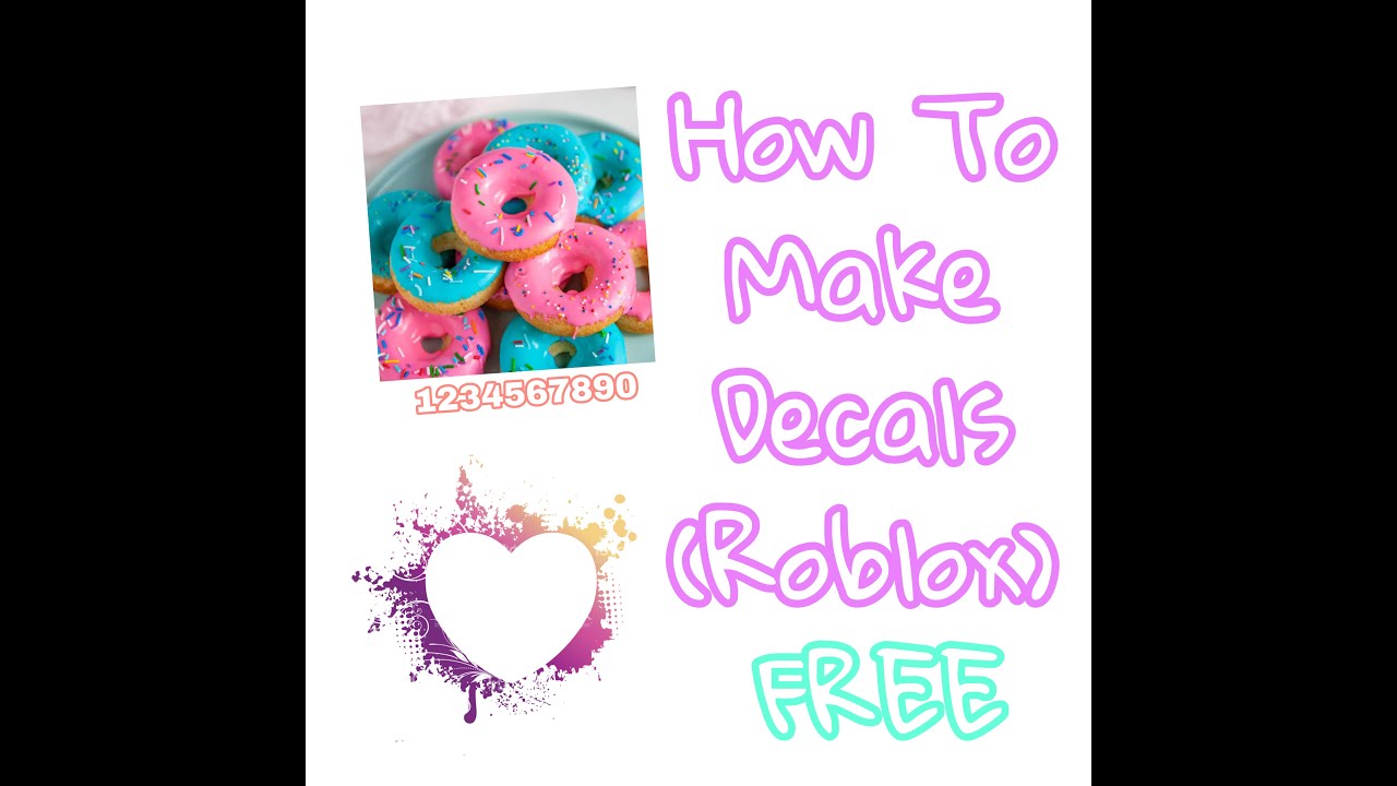 HOW TO MAKE DECAL (ROBLOX) - YouTube