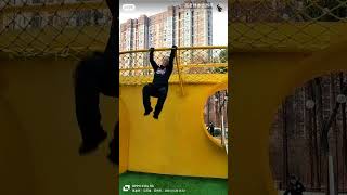 Ninja Outdoor Training- NINJUTSU Climbing忍者户外野外训练-高老师爬墙演示