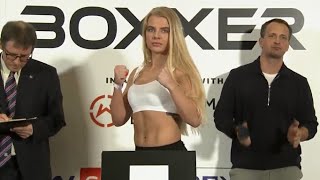 NEXT FEMALE SUPERSTAR? - EX-MILITARY \u0026 EX-GB STAR EBONIE JONES WEIGHS-IN AHEAD OF PROFESSIONAL DEBUT