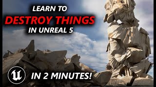 Learn to use Chaos in 2 minutes! Destroy objects in Unreal Engine 5