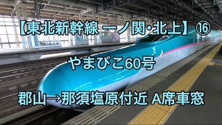 オッさんの休日。【東北新幹線 一ノ関･北上】⑯ やまびこ60号 郡山→那須塩原駅付近 A席車窓