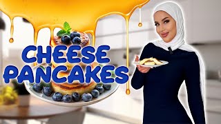 Cheese Pancakes with Berries and Honey | Perfect Breakfast Recipe