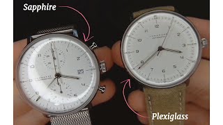 Junghans Max Bill Crystal Comparison: Chronoscope Sapphire or Automatic Plexiglass?