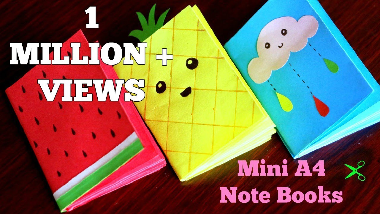 Mini A4 Notebooks No Glue No Stapler Youtube