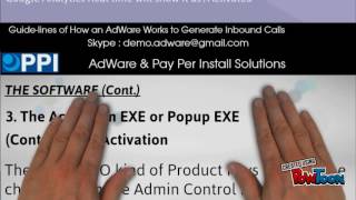 How to Generate Inbound Tech Support Calls through PPI Network | Skype : demo.adware@gmail.com