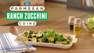 Parmesan-Ranch Baked Zucchini Coins | Keto-Friendly