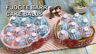 Fudgee Barr Cake Balls  |  Chocolate Covered Cake Balls for Valentine's Day