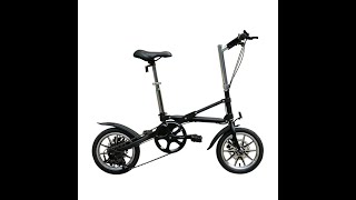 🎁 META X-shaped folding bike 14 inch bicycle portable disc brake variable speed retractable frame 🍀