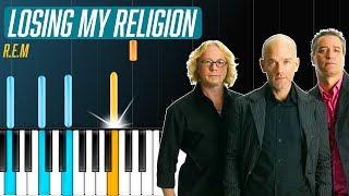 R.E.M - "Losing My Religion" Piano Tutorial - Chords - How To Play - Cover