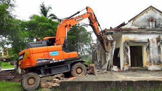 Máy Xúc DOOSAN DX140W Phá Nhà, Máy Múc DOOSAN DX140W Phá Dỡ Nhà | Home Excavator | TienTube TV