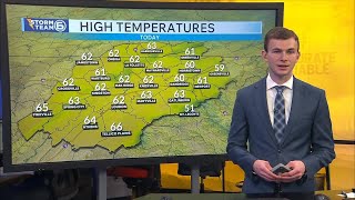 Clouds decrease as milder temperatures return