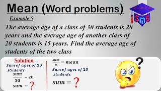 The average age of a class of 30 students is 20 years and the average age of another class of 20....