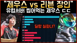 유럽서버 리븐장인 씹어먹는 제우스 ㄷㄷ T1 제우스 케넨 vs 유럽 리븐 장인│롤 매드무비 (유럽서버)