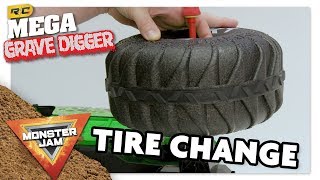 Monster Jam | Mega Grave Digger | How to Change a Tire