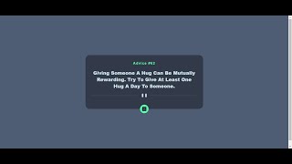 How to create advice generator app with HTML | CSS | Javascript
